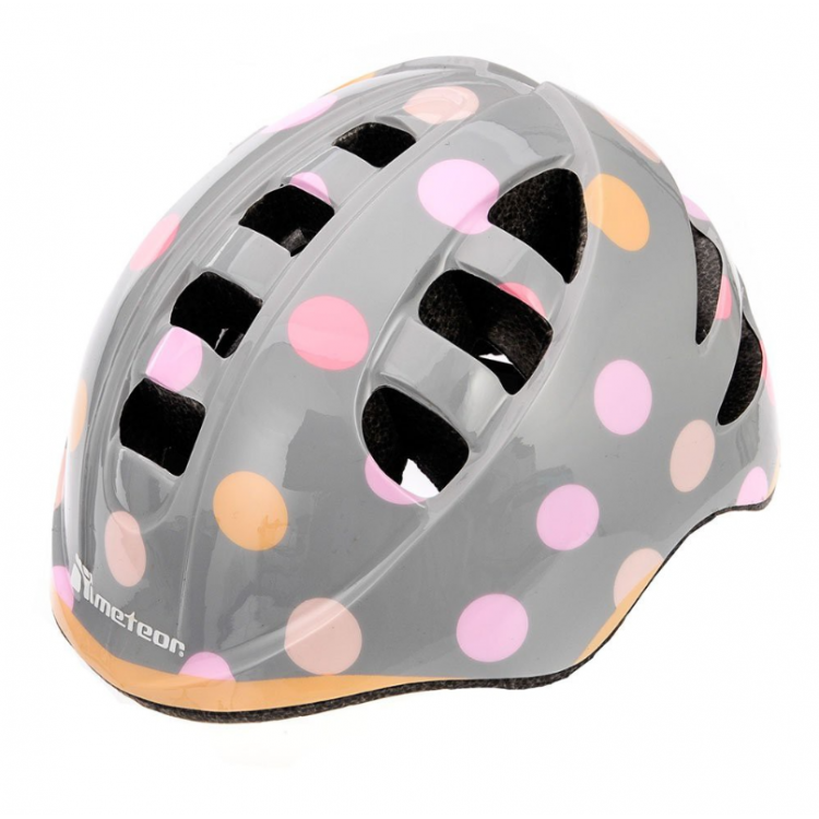 Detská prilba Meteor 52-56 cm bodky